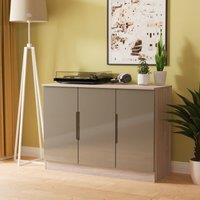 Ready Assembled 2 U Lucca 3 Door Sideboard (Ready Assembled) in Grey