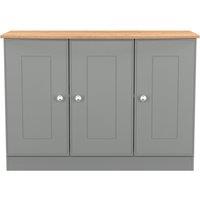 Ready Assembled 2 U Albert 3 Door Sideboard (Ready Assembled) in Dark Grey