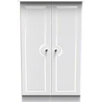 Ready Assembled 2 U Stratford 2 Door Midi Wardrobe (Ready Assembled) in White