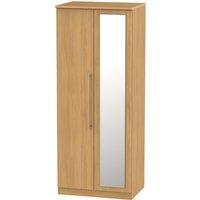 Ready Assembled 2 U Carlton 2 Door Mirrored Wardrobe (Ready Assembled) in Natural