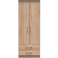 Ready Assembled 2 U Cornwall 2 Door 2 Drawer Wardrobe (Ready Assembled) in Light Oak
