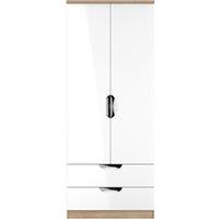 Ready Assembled 2 U Holborn 2 Door 2 Drawer Wardrobe (Ready Assembled) in White