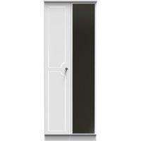 Ready Assembled 2 U Stirling Tall 2 Door Mirrored Wardrobe (Ready Assembled) in White