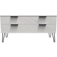 Ready Assembled 2 U Fuji 4 Drawer Bed Box (Ready Assembled) in Off-White