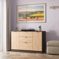 Ready Assembled 2 U Norway 2 Door 3 Drawer Sideboard (Ready Assembled) in Dark Grey