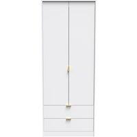 Ready Assembled 2 U Fuji 2 Door 2 Drawer Wardrobe (Ready Assembled) in White