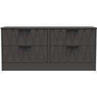 Ready Assembled 2 U Washington 4 Drawer Bed Box (Ready Assembled) in Dark Grey
