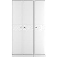 Ready Assembled 2 U Memphis 3 Door Wardrobe (Ready Assembled) in White