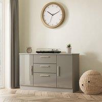 Ready Assembled 2 U Windsor 2 Door 3 Drawer Sideboard (Ready Assembled) in Dark Grey
