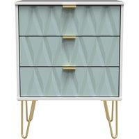 Ready Assembled 2 U Dallas 3 Drawer Chest (Ready Assembled) in Duck Egg Blue