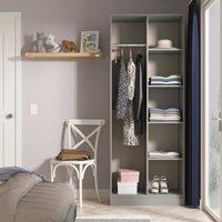 Ready Assembled 2 U Bexley Open Wardrobe (Ready Assembled) in Dark Grey
