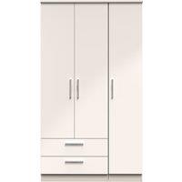 Ready Assembled 2 U Windsor Triple Wardrobe with 2 Drawers (Ready Assembled) in Taupe