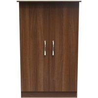 Ready Assembled 2 U Hampshire 2 Door Midi Wardrobe (Ready Assembled) in Walnut