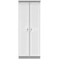 Ready Assembled 2 U Stratford Tall Double Hanging Wardrobe (Ready Assembled) in White