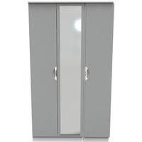 Ready Assembled 2 U Holborn Triple Mirror Wardrobe (Ready Assembled) in Dark Grey