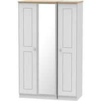 Ready Assembled 2 U Albert Triple Mirror Wardrobe (Ready Assembled) in Grey