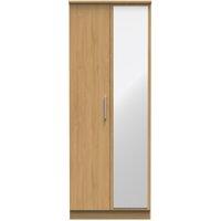 Ready Assembled 2 U Windsor Tall 2 Door Mirrored Wardrobe (Ready Assembled) in Light Brown
