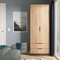 Ready Assembled 2 U Fuji 2 Door 2 Drawer Wardrobe (Ready Assembled) in Grey