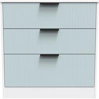 Ready Assembled 2 U Denver 3 Drawer Deep Chest (Ready Assembled) in Duck Egg Blue