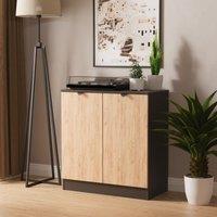 Ready Assembled 2 U Norway 2 Door Cabinet (Ready Assembled) in Dark Grey