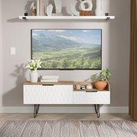 Ready Assembled 2 U Islay 2 Drawer Coffee TV Unit (Ready Assembled) in White