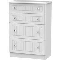 Ready Assembled 2 U Lancaster 4 Drawer Deep Chest (Ready Assembled) in Grey