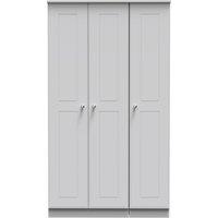 Ready Assembled 2 U Albert 3 Door Wardrobe (Ready Assembled) in Grey