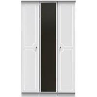Ready Assembled 2 U Stratford Tall Triple Mirror Wardrobe (Ready Assembled) in White
