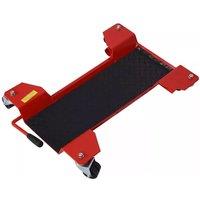 VOGREX Heavy Duty Motorcycle Dolly Centre Stand Garage Parking Motorbike Mover to 350KG in Red | Size: 10000mm x 520mm