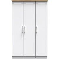 Ready Assembled 2 U Norfolk Triple Plain Wardrobe (Ready Assembled) in White
