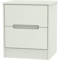 Ready Assembled 2 U Bristol 2 Drawer Bedside Cabinet (Ready Assembled) in Taupe