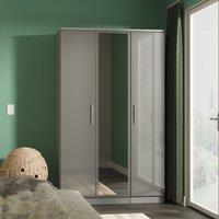 Ready Assembled 2 U Windsor Triple Mirror Wardrobe (Ready Assembled) in Dark Grey