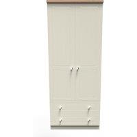 Ready Assembled 2 U Cambridge 2 Door 2 Drawer Wardrobe (Ready Assembled) in Cream