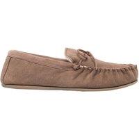 Mokkers Men's Oliver Moccasin Wool Lined Slippers in Camel | Size: 14