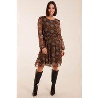 Blue Vanilla Women's Shirred Mini Dress in Brown | Size: 8
