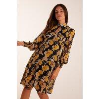 Blue Vanilla Women's Keyhole High Neck Dress | Size: 8