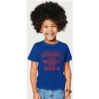 Captain America Marvel Comics Property Of 1941 T-Shirt in Royal | Size: 12-13 Years