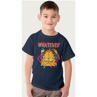 Garfield W Whatever T-Shirt in Navy | Size: 5-6 Years