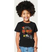 Mickey Mouse Rock BAnd Guitar Smash Disney T-Shirt in Black | Size: 9-11 Years