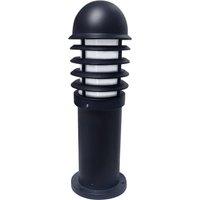 First Choice Lighting Mason - Black Louvred 475mm Post Light