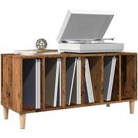 Berkfield Home Record Cabinet Old Wood 100x38x48 cm Engineered Wood in Brown | Size: 100 x 38 x 48 cm