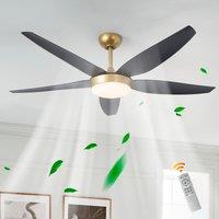 132cm 5 - Blade Reversible Ceiling Fan With LED Light and Remote Control