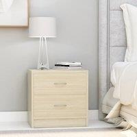 Berkfield Home Bedside Cabinets 2 pcs Sonoma Oak 40x30x40 cm Engineered Wood in Brown | Size: 40 x 30 x 40 cm