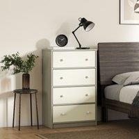 HOMCOM Chest of Drawers, Drawer Dresser for Bedroom in White