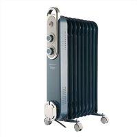Rediffusion Vintage 9 Fin Oil Filled Radiator 2KW Blue