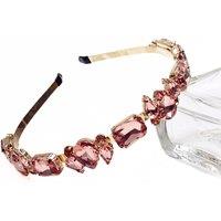 Lemon Daisy Accessories Women's Solstice Bridal Wedding Bride Crystal Headband in Rose Gold
