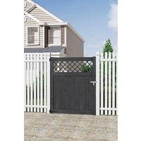 120cm W Rhombus Garden Wood Fence Gate