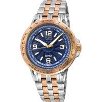 Gevril Men's Wind master, Swiss Automatic Watch, Blue Dial, 316L Stainless Steel, & Sapphire Crystal