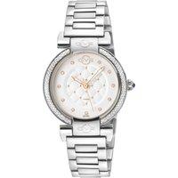 GV2 Women's Berletta, Swiss Quartz Watch, White Dial, 316L Stainless Steel, & Sapphire Crystal in Silver