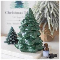 KDMD Green Fir Tree Oil Burner & Wax Warmer